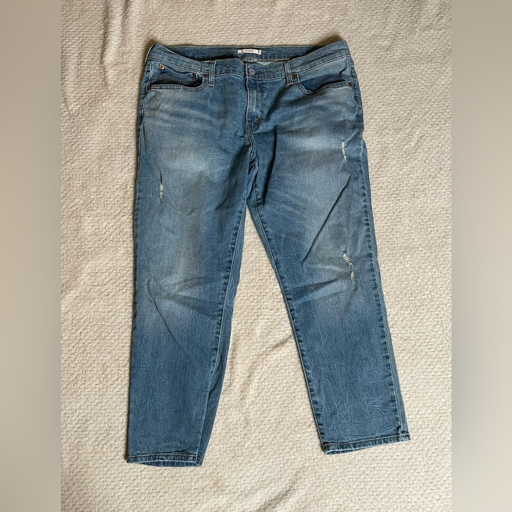 Levi's Women's Blue Boyfriend Jeans